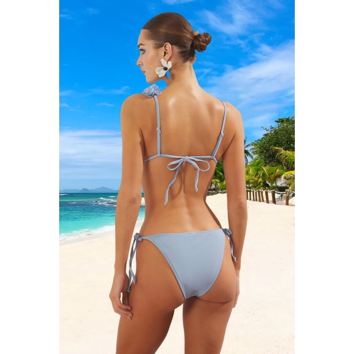 Üçgen Bikini Takımı Özel Tasarım Plaj Ve Havuz İçin Esnek Kumaş Su Sporları