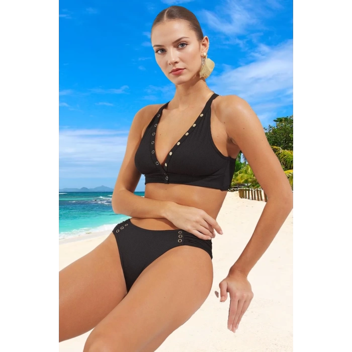 Bikini Takımı Şık Detaylı Klora Dayanıklı Su Sporları İçin Ergonomik Kesim Yaz Koleksiyonu