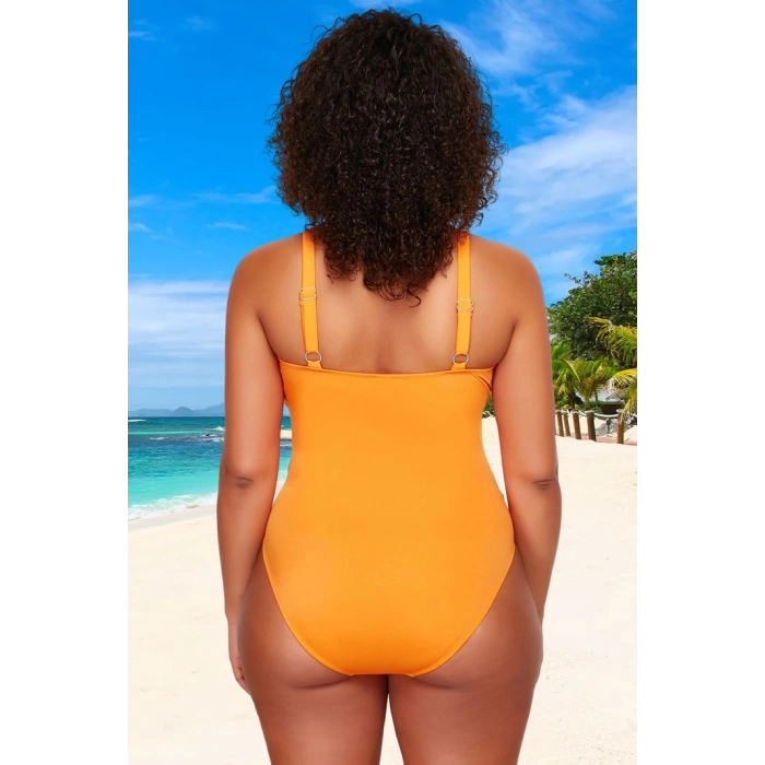 Konforlu Rahat Kesim Büyük Beden Mayo Plus Size Su Sporları İçin Plaj Ve Havuz
