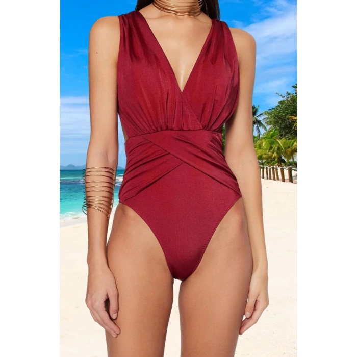 Drape Mayo Su Sporları İçin UV Korumalı Şık Detaylı Ergonomik Kesim Özel Tasarım