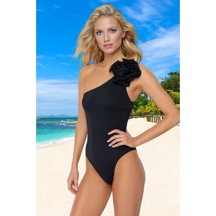 Tek Omuz Mayo Plaj Ve Havuz İçin Banyo Kıyafeti Yaz Koleksiyonu Mayosu Swimsuit