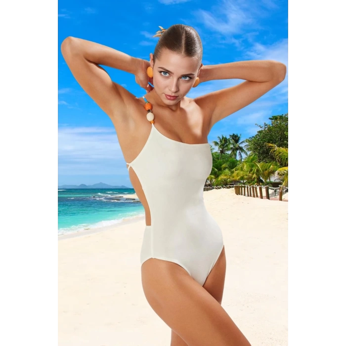 Tek Omuz Mayo Özel Tasarım Plaj Ve Havuz İçin Swimsuit Yüzme Kıyafeti Deniz