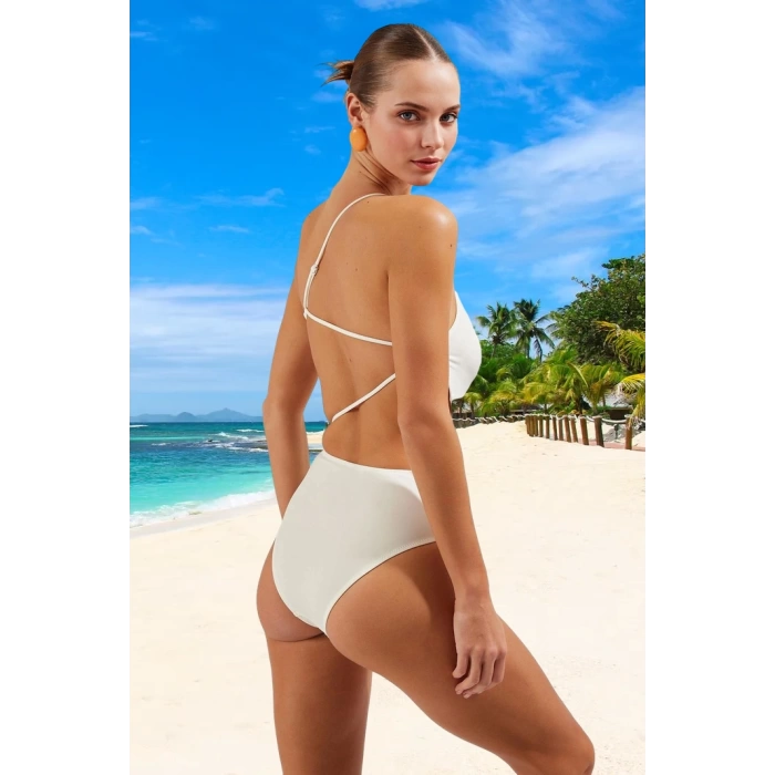 Tek Omuz Mayo Özel Tasarım Plaj Ve Havuz İçin Swimsuit Yüzme Kıyafeti Deniz