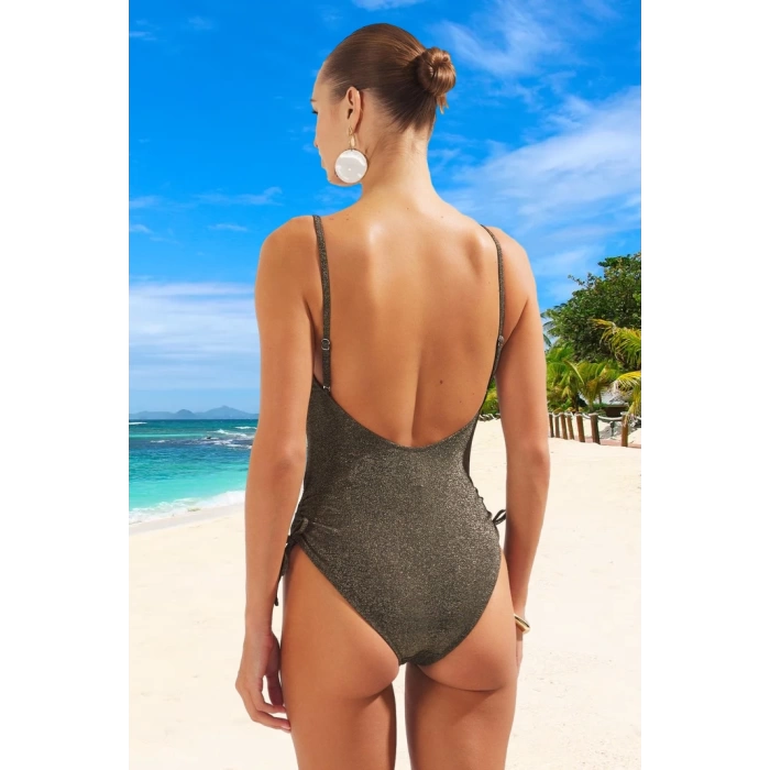 Simli Mayo Banyo Kıyafeti UV Korumalı Swimsuit Şık Detaylı Deniz Premium Kalite