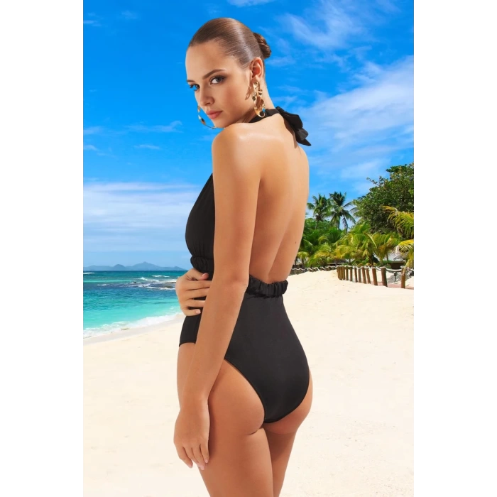 Derin V Yaka Mayo Yaz Koleksiyonu Swimsuit Banyo Kıyafeti Plaj Ve Havuz İçin Su Sporu