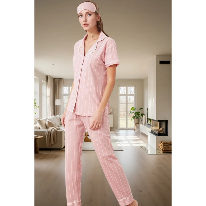 3lü Pijama Takımı Örme Kumaş Regular Kalıp Rahat Uyku Premium Kalite Yüksek