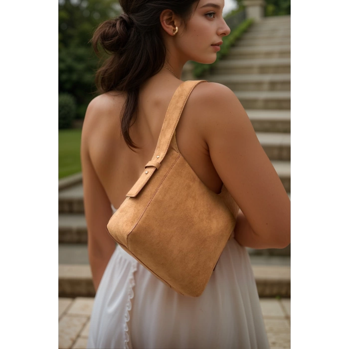 Kadın Şık Yumuşak Shopper Ayarlanabilir Askılı Deri Omuz Çantası Geniş Hacimli Günlük