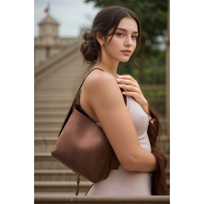 Kadın Şık Yumuşak Shopper Ayarlanabilir Askılı Deri Omuz Çantası Geniş Hacimli Günlük