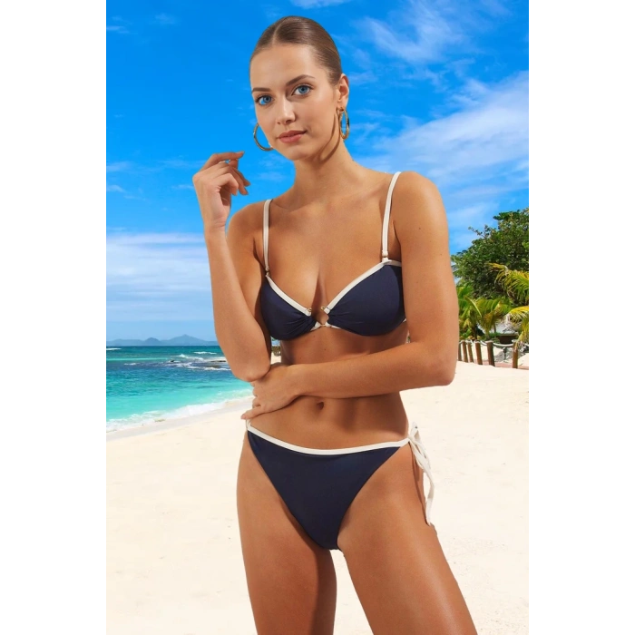 Straplez Bikini Takımı Yüksek Konfor Hızlı Kuruyan Özel Tasarım Plaj Ve Havuz İçin
