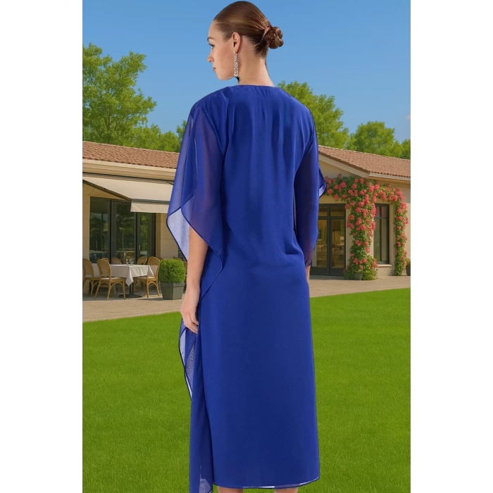 A Line Şifon Abiye Elbise Payet Detaylı Yazlık Modern Stil Yüksek Kalite Günlük Kullanım İçin