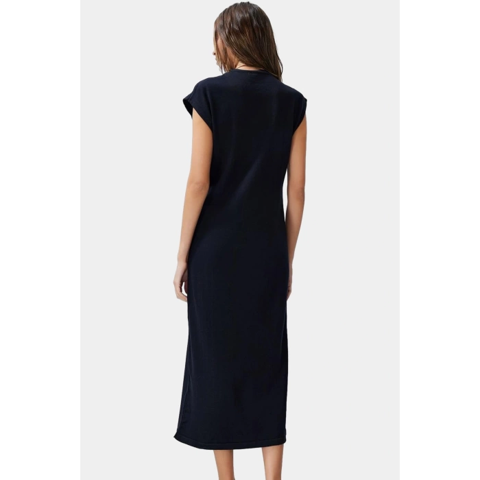 Akrilik Pamuk Triko Maxi Elbise Rahat Günlük Kullanım İçin Şık Görünüm Trend Tasarım Modern Stil