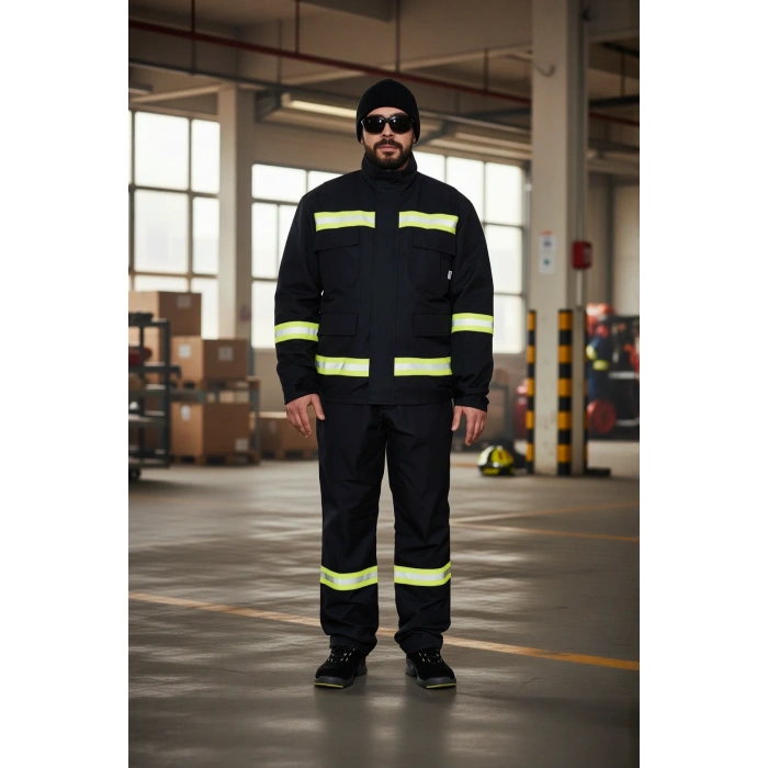 Alev Almaz İş Güvenliği Takımı Yangın Giysisi 10031 Projacket Koruma Smy Yüksek