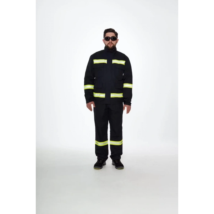 Alev Almaz İş Güvenliği Takımı Yangın Giysisi 10031 Projacket Koruma Smy Yüksek