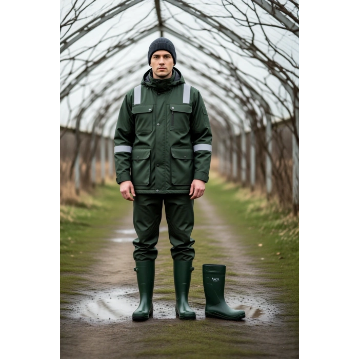 Anka Pro İş Güvenliği Çizmesi 904 Mekap Çelik Burunlu Geçirmez Kaymaz