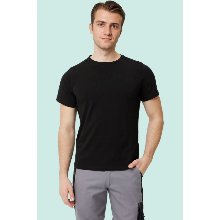 Armadillo Erkek Yazlık TShirt Kaki Pamuklu Allium Basic shirt Nefes Alabilir Rahat Kesim