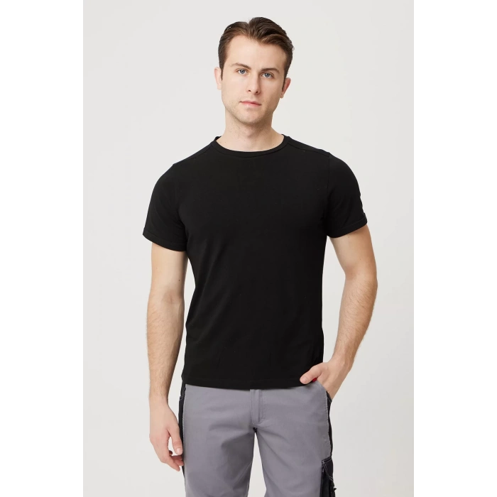 Armadillo Erkek Yazlık TShirt Kaki Pamuklu Allium Basic shirt Nefes Alabilir Rahat Kesim