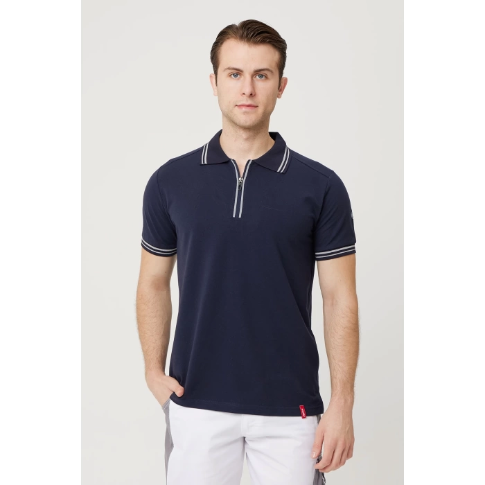 Asperula Polo Yaka T-shirt - Fermuarlı, Nefes Alabilir, Şık Ve Rahat Tasarım