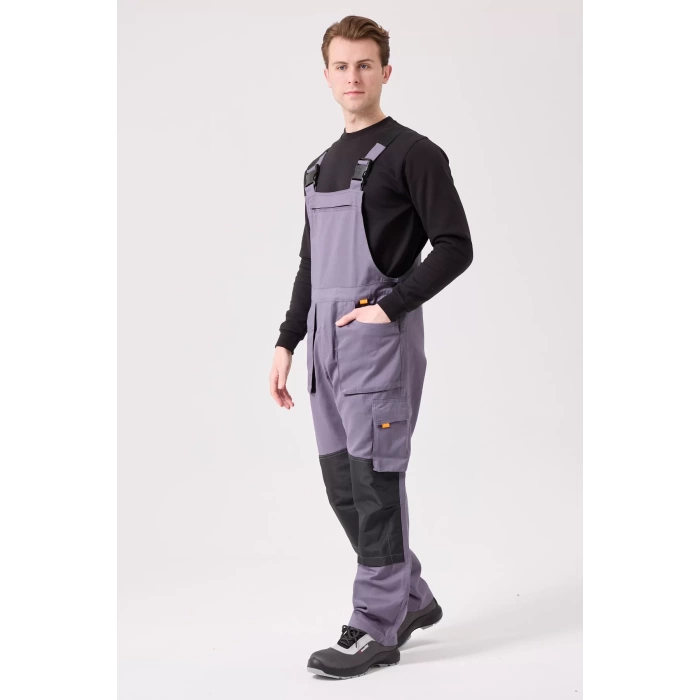 Baccata Bahçıvan Tulum Erkek İş Güvenliği Kot Salopet Dayanıklı Denim Tulum Çok Cepli