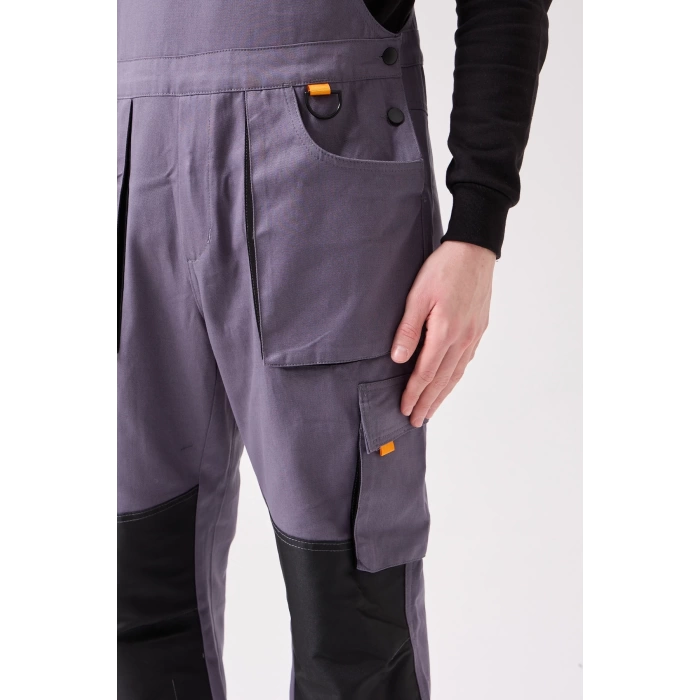 Baccata Bahçıvan Tulum Erkek İş Güvenliği Kot Salopet Dayanıklı Denim Tulum Çok Cepli