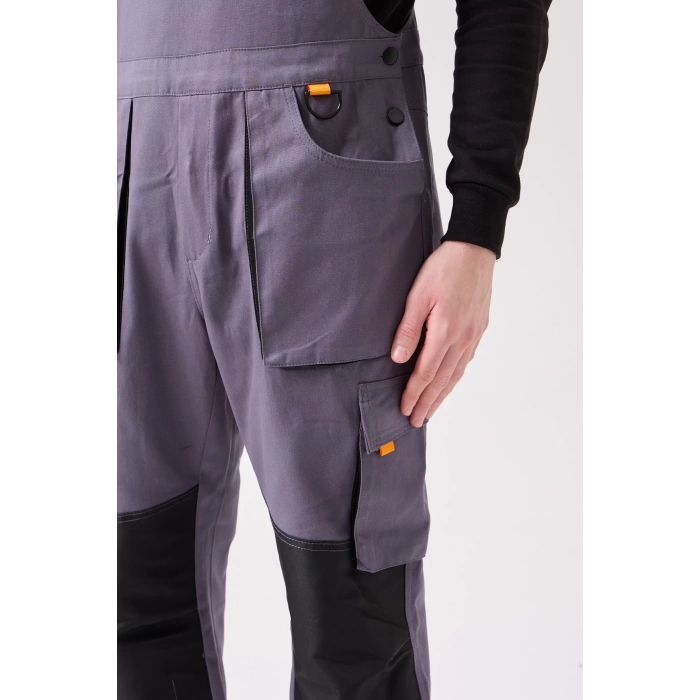 Baccata Bahçıvan Tulum Erkek İş Güvenliği Kot Salopet Dayanıklı Denim Tulum Çok Cepli