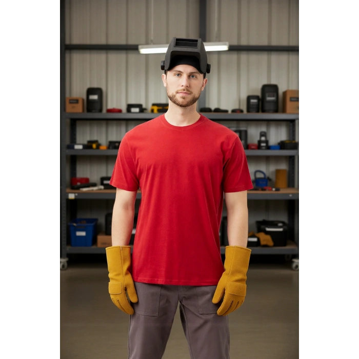 Basic Bisiklet Yaka Tişört 100 Pamuk Galanthus shırt