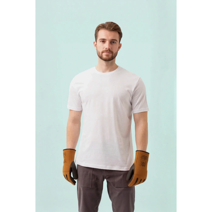 Basic Bisiklet Yaka Tişört 100 Pamuk Galanthus shırt