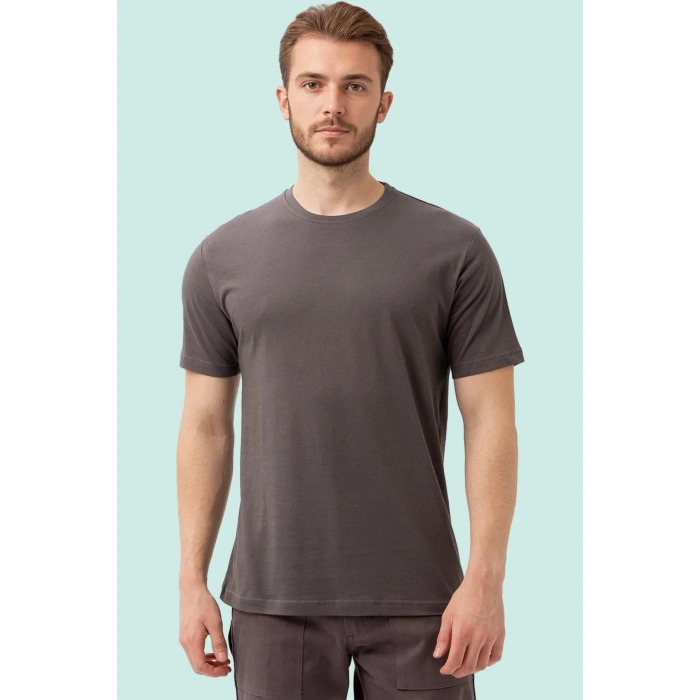 Basic Bisiklet Yaka Tişört 100 Pamuk Galanthus shırt