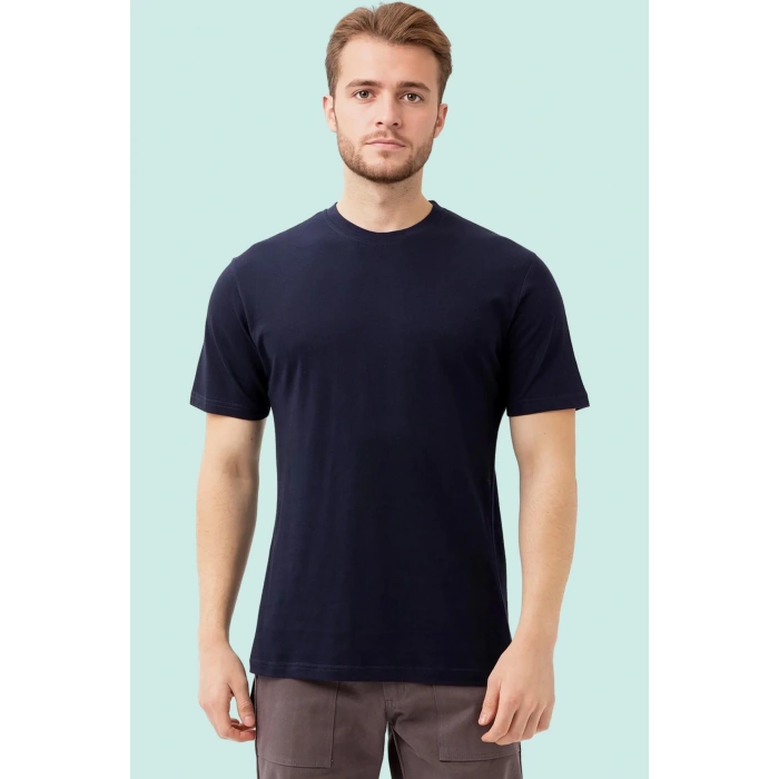 Basic Bisiklet Yaka Tişört 100 Pamuk Galanthus shırt