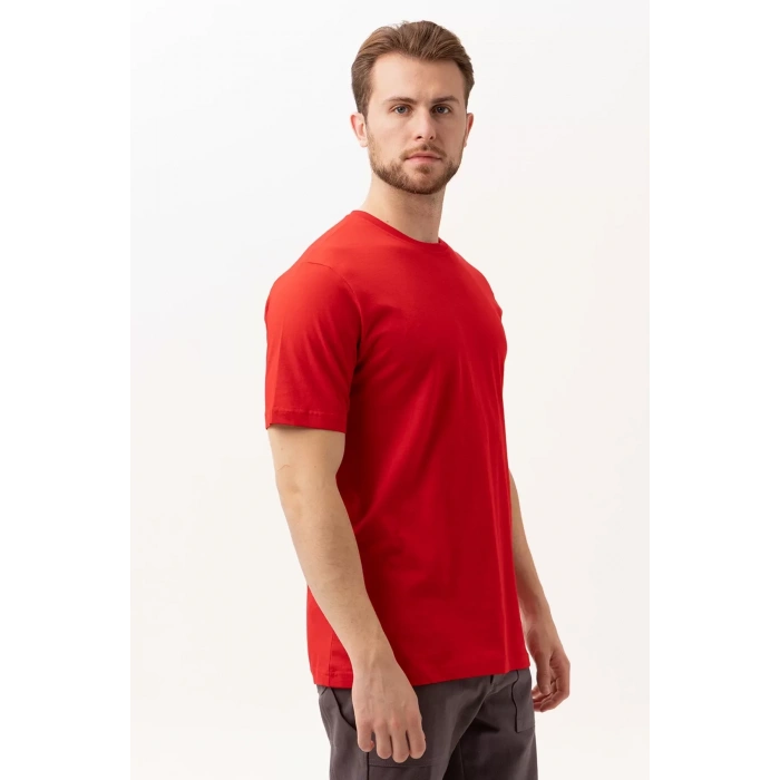 Basic Bisiklet Yaka Tişört 100 Pamuk Galanthus shırt