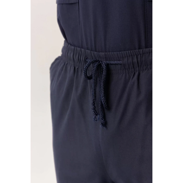 Bordos Terycotton Pantolon Is Gvenligi Uniforma Santolina Lastikli Bağcıklı Rahat Kesim Nefes