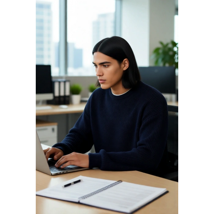 Casual Erkek Gri Büyük Beden Oversize Bisiklet Yaka Düşük Kol Triko Kazak Soğuk Günler İçin