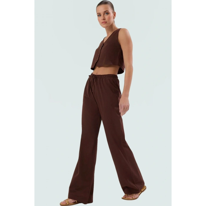 Cool & Comfort Stil Örme Yelekli Pantolon Takım Elbise Günlük Kullanım İçin