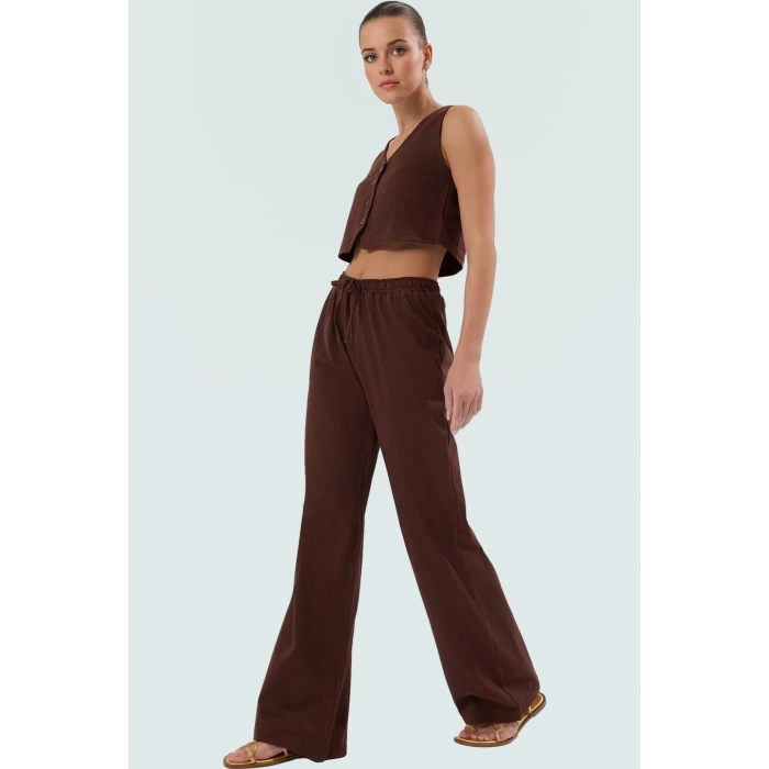 Cool & Comfort Stil Örme Yelekli Pantolon Takım Elbise Günlük Kullanım İçin
