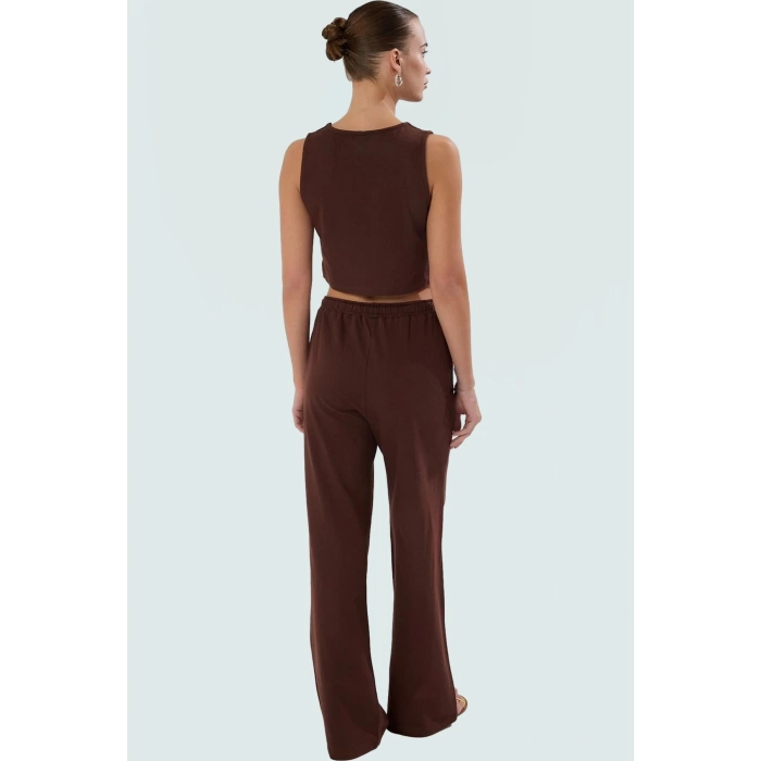 Cool & Comfort Stil Örme Yelekli Pantolon Takım Elbise Günlük Kullanım İçin