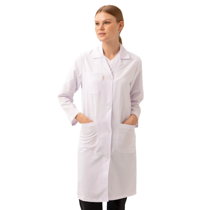 Cordata Kadın Beyaz Doktor Hemşire Laboratuvar Önlüğü Şık Dayanıklı Ve Konforlu