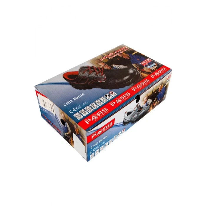 Deri İş Ayakkabısı Çelik Burunlu Kaymaz 110 EN ISO 20345 Pars Rolax Suya