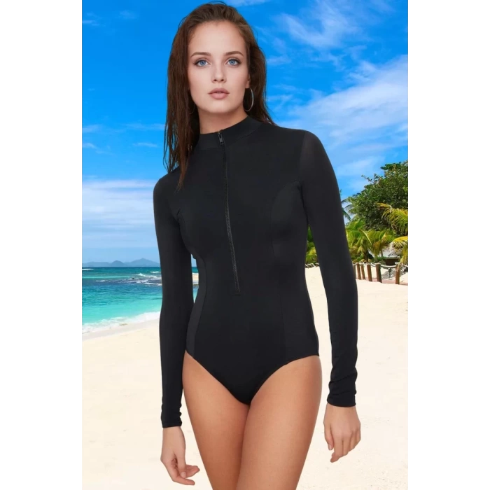Desenli Mayo Su Sporu Kıyafeti Yaz Koleksiyonu Ergonomik Kesim Banyo Swimsuit