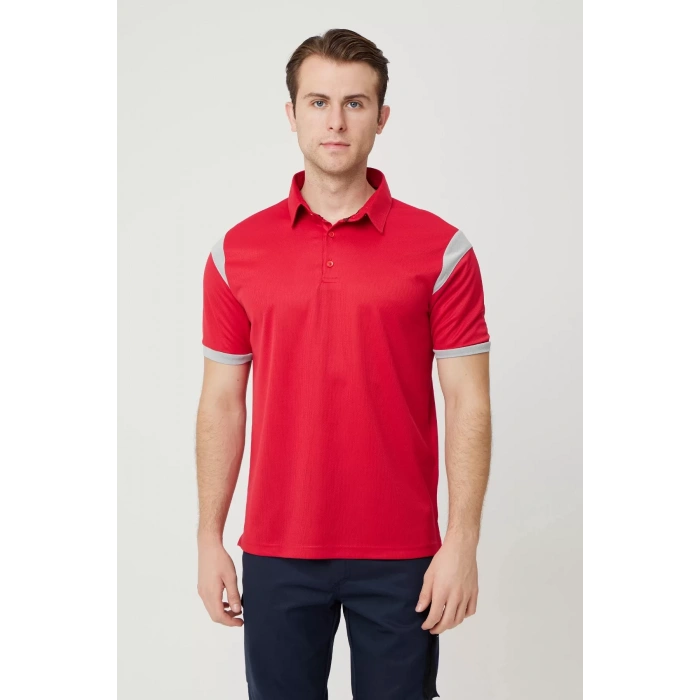 DryTouch Polo Yaka Tişört İş Güvenliği Allium Nefes Alabilir Hafif Konforlu Günlük İçin