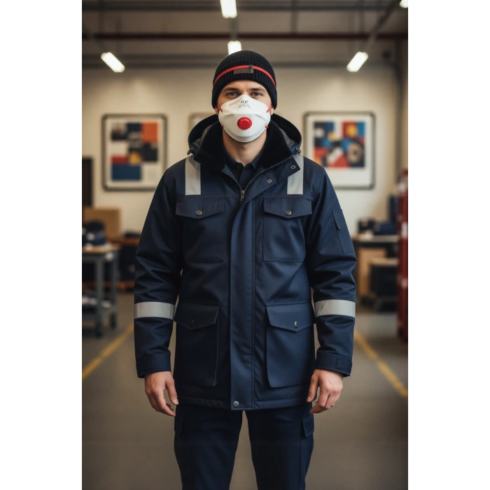 Ege FFP3 Ventilli Katlanır Maske 701V Solunum Koruma 701