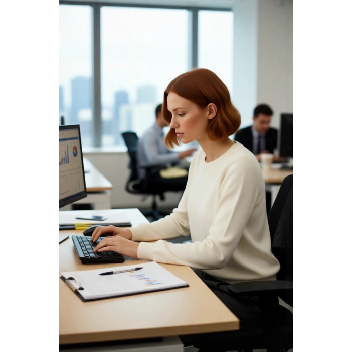 Ekru Renkli Kadın Regular Kalıp Bisiklet Yaka Kalp Motifli Triko Kazak Kış Modasına Şık Dokunuş