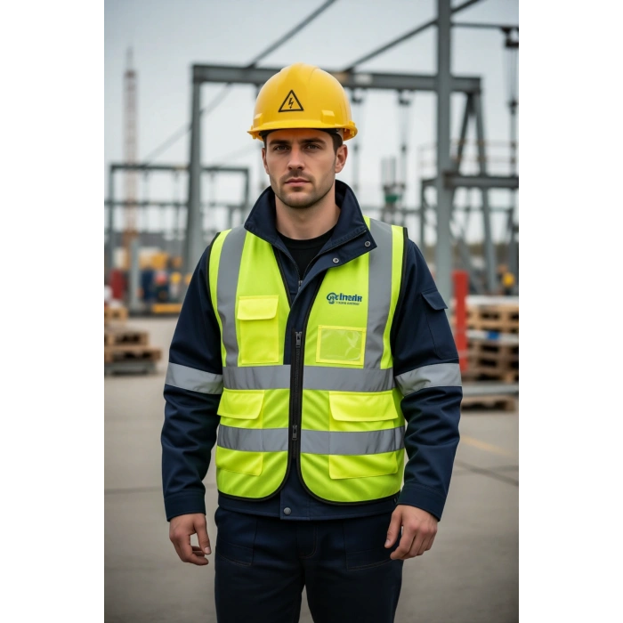 Elektrikçi Baret İş Güvenliği Kaskı 1560 Essafe Yerli