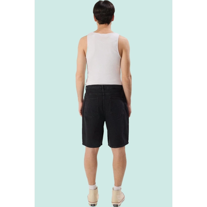 Erkek Baggy Fit Denim Şort Pamuk Günlük Kombinler İçin Hafta Sonu Yaz Aylarının Vazgeçilmezi