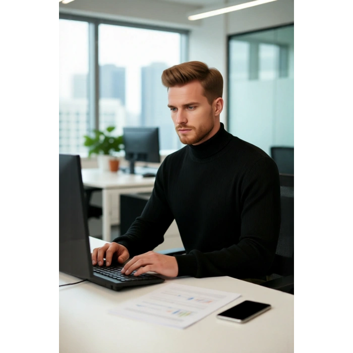 Erkek Balıkçı Yaka Triko Kazak Regular Kalıbı İle Günlük Ve Smart Kombinler İçin İdeal Bir Parça