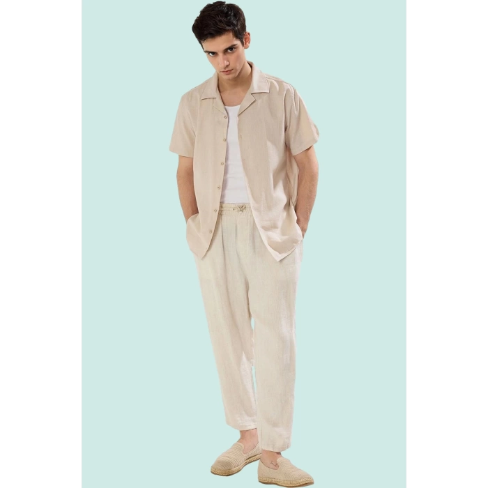 Erkek Basic Relaxed Fit Kısa Kollu Gömlek Pamuklu Günlük Kullanım Yaz Aylarının Vazgeçilmezi