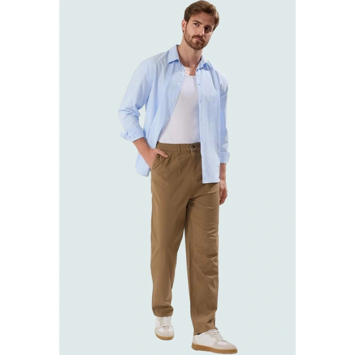 Erkek Bol Paça Wide Leg Pantolon Günlük Kullanım İçin Rahat Hafta Sonu Yaz Aylarının Vazgeçilmezi
