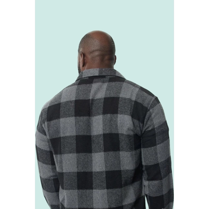 Erkek Büyük Beden Regular Fit Ekose Oduncu Gömlek Uzun Kollu Günlük Kombinler Modern Tasarım