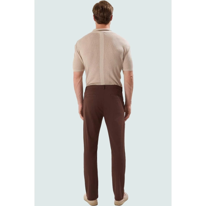 Erkek Casual Chino Pantolon Boru Paça Cigarette Kalıp Pamuk Günlük Kullanım Modern Tasarım