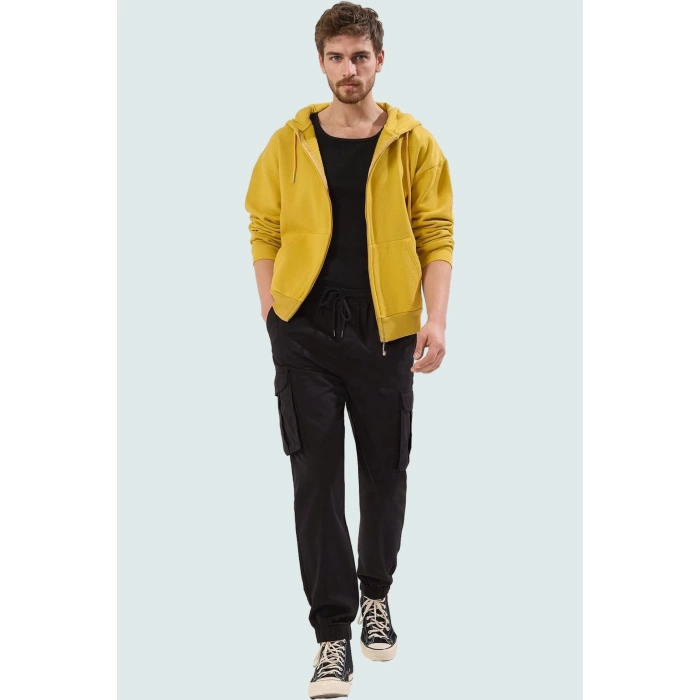 Erkek Casual Gabardin Pantolon Pamuk Rahat Lastikli Paça Jogger Yaz Aylarının Vazgeçilmezi