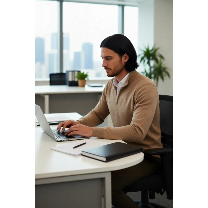 Erkek Casual Şık Regular Fit Pamuk Akrilik Triko Yarım Balıkçı Fermuarlı Kazak Kış İçin Kaliteli