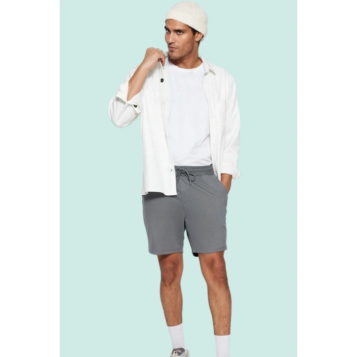 Erkek Casual Şort Slim Fit Renk Örme Kumaş Rahat Kesim Günlük Kullanım Yaz Aylarının Vazgeçilmezi